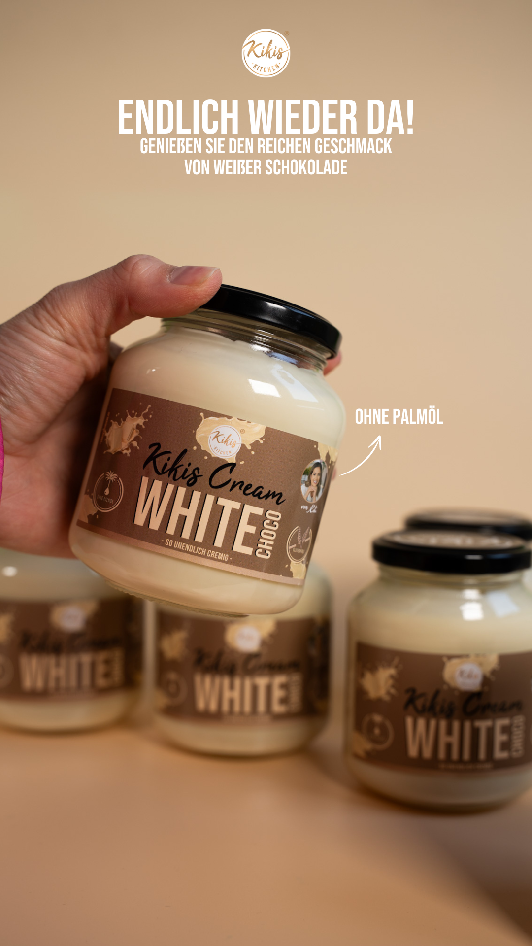 NEU: Kikis Cream WHITE CHOCO - Weiße Schokoladencreme | von Kikis Kitchen NEU: Kikis Cream WHITE CHOCO - Weiße Schokoladencreme | von Kikis Kitchen