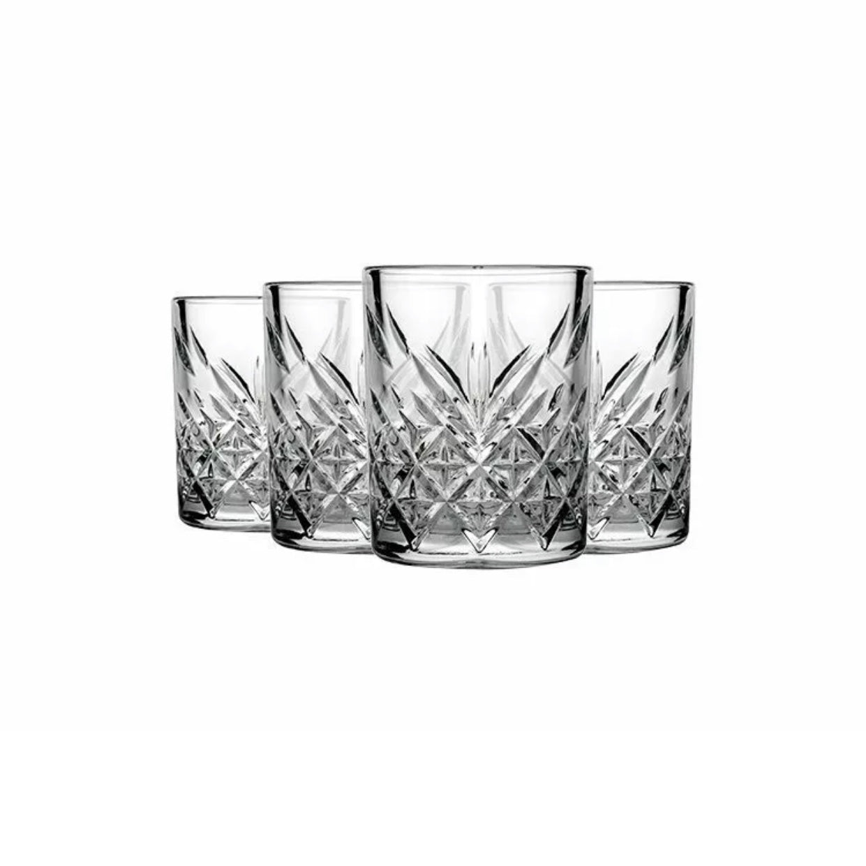 Trinkgläser Timeless Kristall-Design 4 x 345ml kurz -  von Tanay - Nur €11.90! Bestelle jetzt Kikis Kitchen