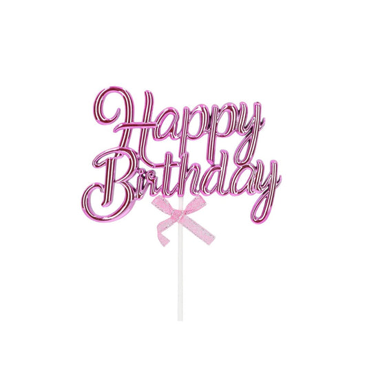 Kikis Cake Topper - 3D - Happy Birthday Pink -  von Kikis Kitchen - Nur €6.90! Bestelle jetzt Kikis Kitchen