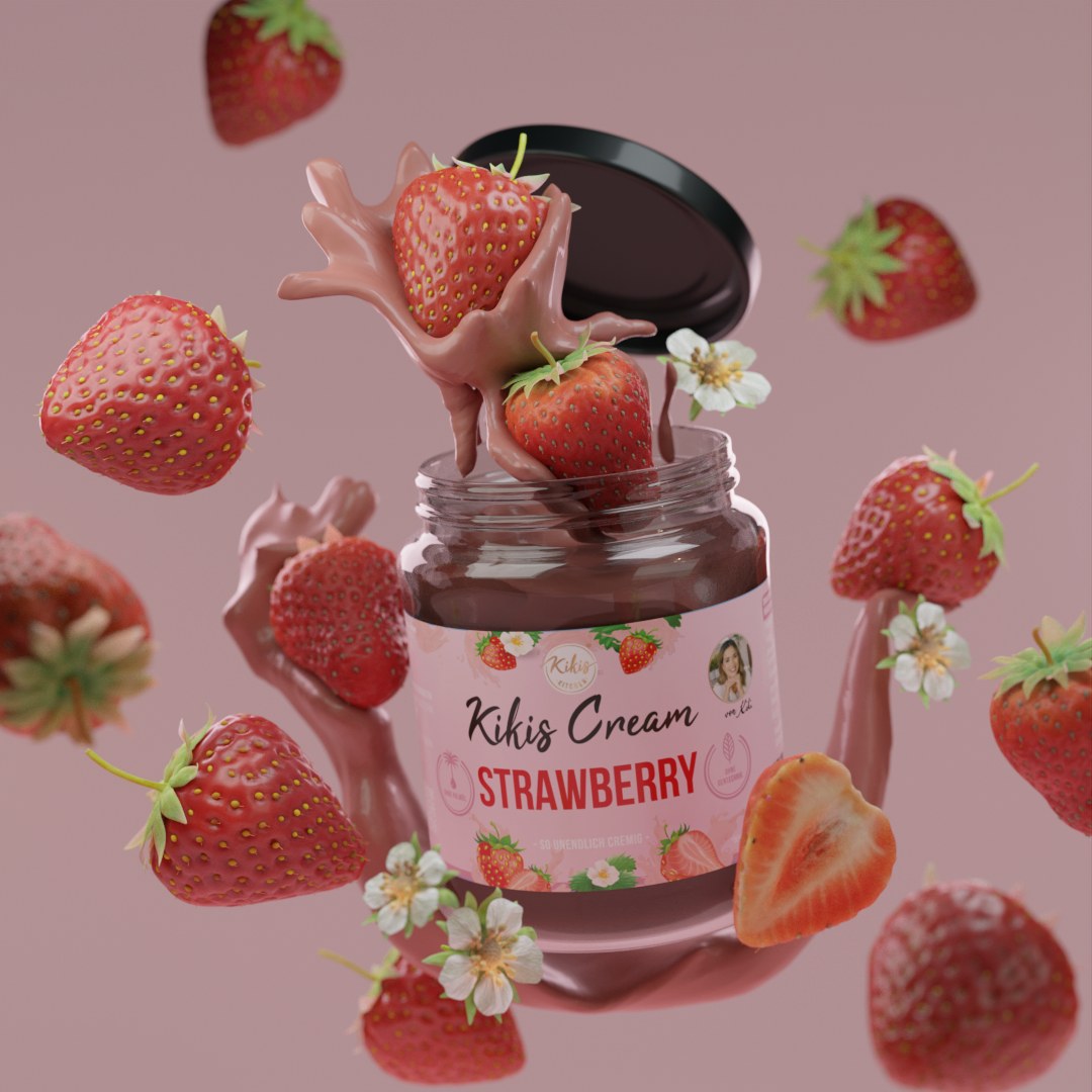 Kikis Cream STRAWBERRY - Erdbeercreme