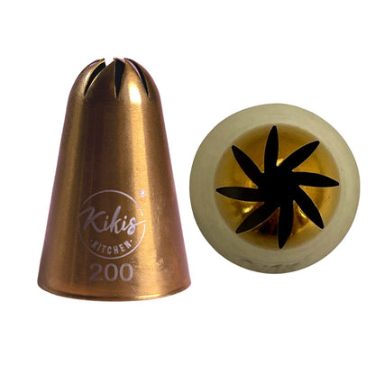 Kikis Rosen-Tülle in GOLD gerade Ø 8mm - Nr: 200